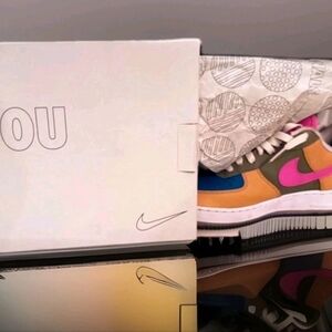 Pre-loved Customized By You Multicolor Nike Air Force 1 Sz 7 CT7875-994